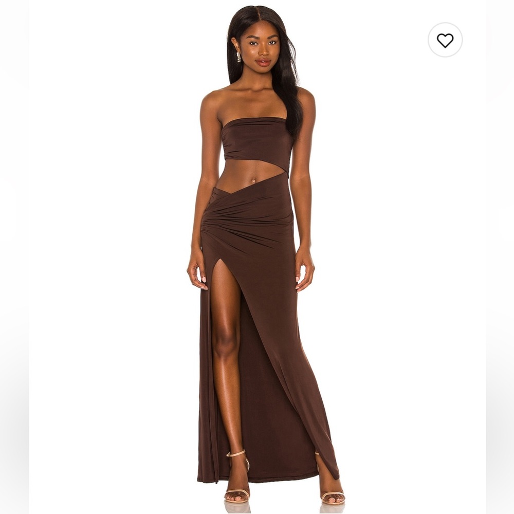 Brown Lotte Gown by NBD